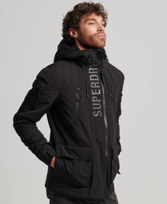 Superdry jachetă de vânt ultimate SD îmbrăcăminte negru bărbați JX0Z1119