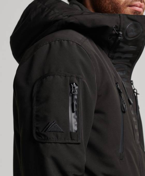 Superdry jachetă de vânt ultimate SD îmbrăcăminte negru bărbați JX0Z1119