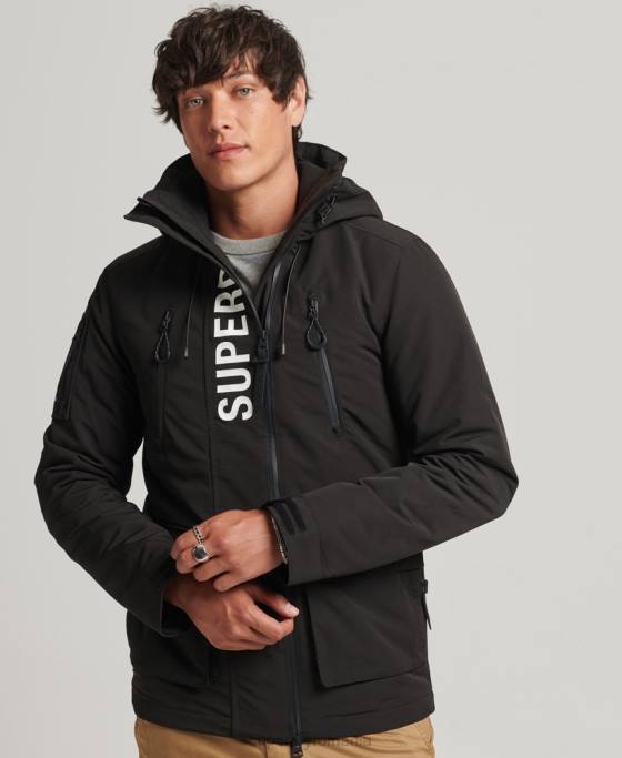 Superdry jachetă de vânt ultimate SD îmbrăcăminte negru bărbați JX0Z1187