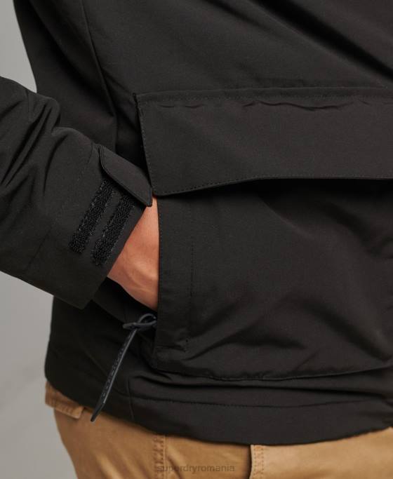 Superdry jachetă de vânt ultimate SD îmbrăcăminte negru bărbați JX0Z1187
