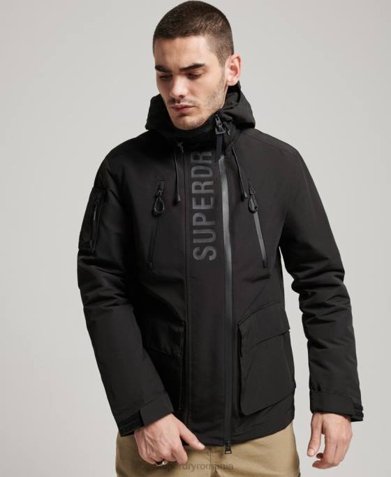Superdry jachetă de vânt ultimate SD îmbrăcăminte negru bărbați JX0Z919