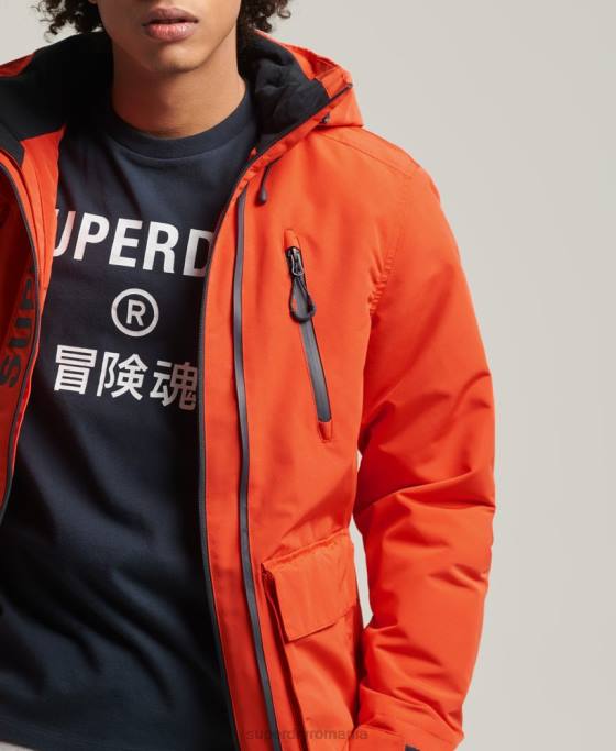 Superdry jachetă de vânt ultimate SD îmbrăcăminte portocale bărbați JX0Z1091