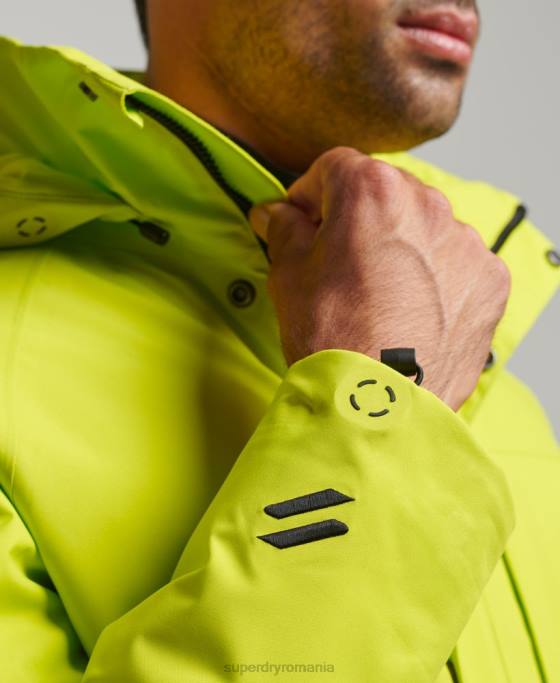 Superdry jachetă de zăpadă ultra îmbrăcăminte galben bărbați JX0Z977