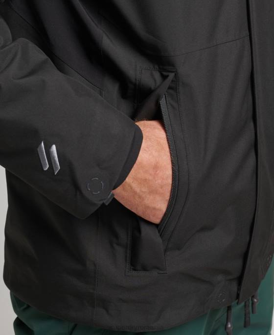 Superdry jachetă de zăpadă ultra îmbrăcăminte negru bărbați JX0Z976