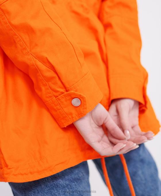 Superdry jachetă de începător în deșert îmbrăcăminte portocale femei JX0Z3856