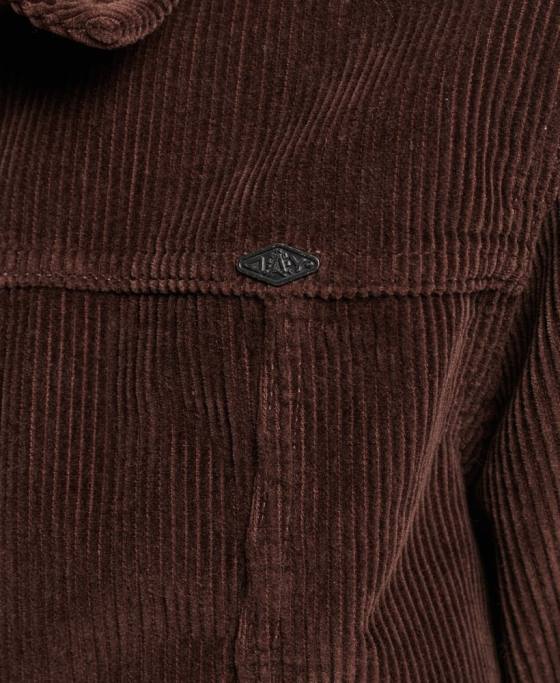 Superdry jachetă decupată din snur îmbrăcăminte maro femei JX0Z1975