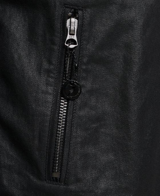 Superdry jachetă din denim îmbrăcată vintage îmbrăcăminte negru bărbați JX0Z4540