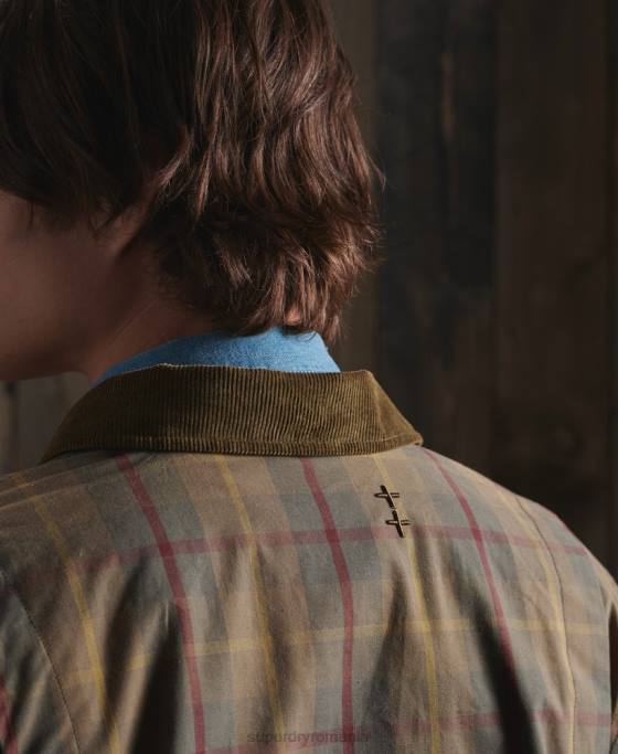 Superdry jachetă dry cruiser ediție limitată îmbrăcăminte maro bărbați JX0Z1181