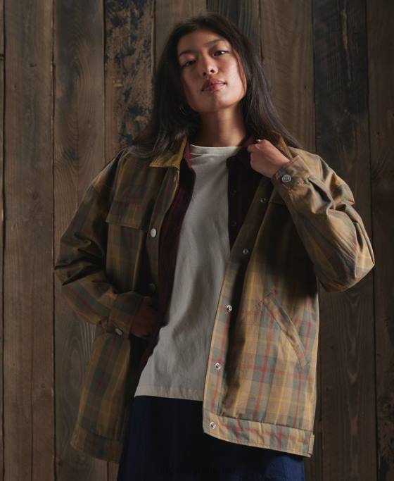 Superdry jachetă dry cruiser ediție limitată îmbrăcăminte maro femei JX0Z5549