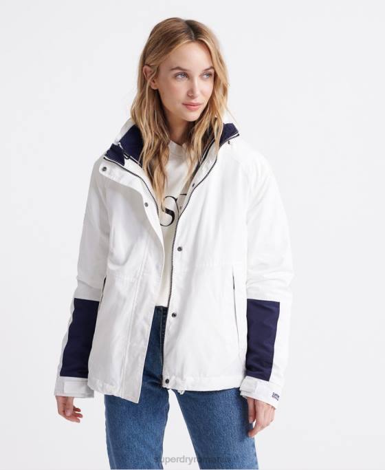 Superdry jachetă esențială cu mânecă lungă 4 în 1 îmbrăcăminte cremă femei JX0Z3857