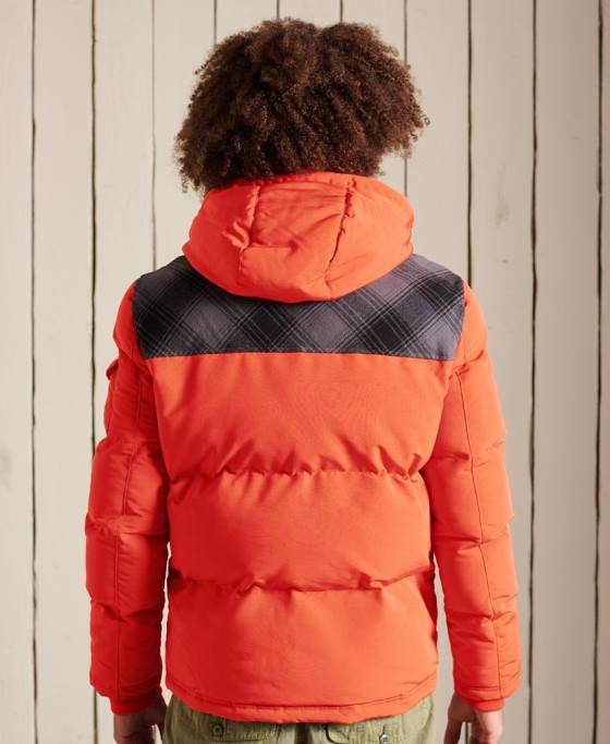 Superdry jachetă everest matlasată îmbrăcăminte portocale bărbați JX0Z4487
