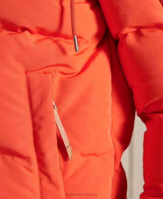 Superdry jachetă everest matlasată îmbrăcăminte portocale bărbați JX0Z4487