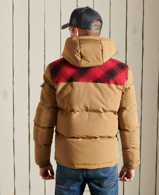 Superdry jachetă everest matlasată îmbrăcăminte verde bărbați JX0Z4592