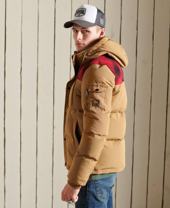 Superdry jachetă everest matlasată îmbrăcăminte verde bărbați JX0Z4592