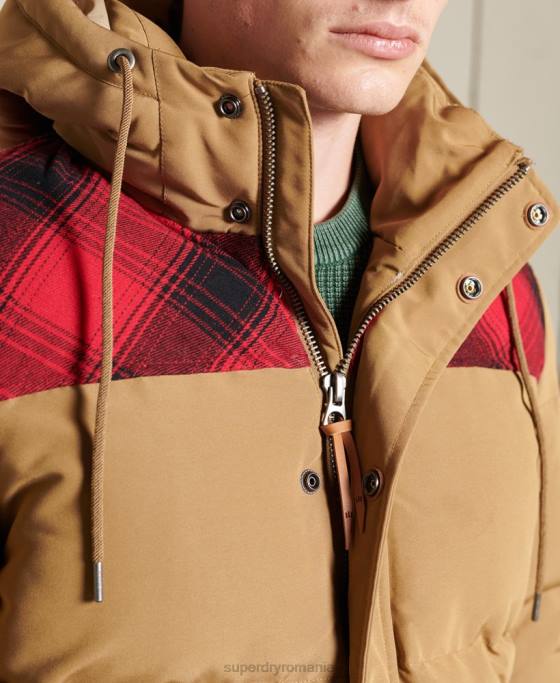 Superdry jachetă everest matlasată îmbrăcăminte verde bărbați JX0Z4592