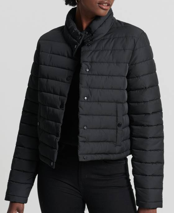 Superdry jachetă fuji boxy îmbrăcăminte negru femei JX0Z5574
