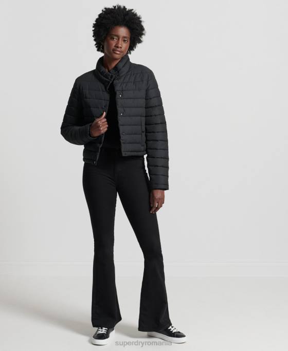 Superdry jachetă fuji boxy îmbrăcăminte negru femei JX0Z5574