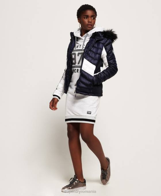 Superdry jachetă fuji chevron lux offshore îmbrăcăminte marina femei JX0Z5703