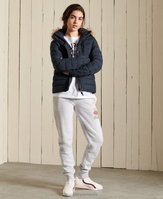 Superdry jachetă fuji clasică din blană artificială îmbrăcăminte marina femei JX0Z3818