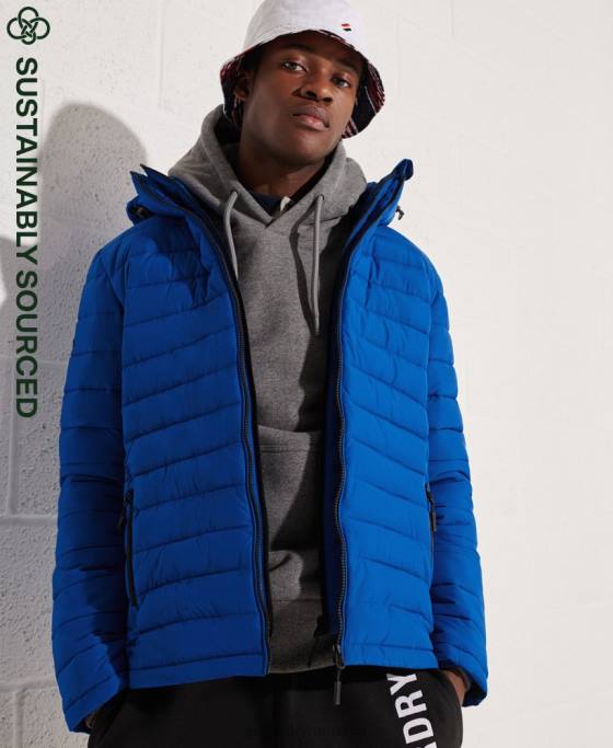 Superdry jachetă fuji cu glugă îmbrăcăminte albastru bărbați JX0Z4704