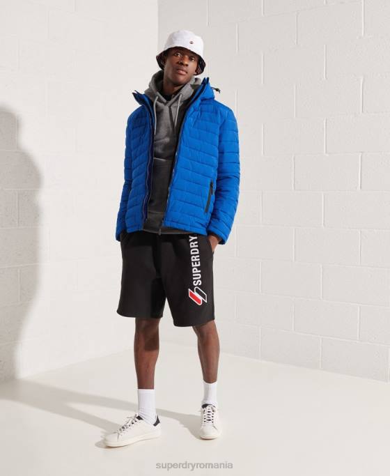 Superdry jachetă fuji cu glugă îmbrăcăminte albastru bărbați JX0Z4704