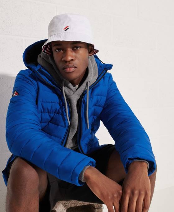 Superdry jachetă fuji cu glugă îmbrăcăminte albastru bărbați JX0Z4704