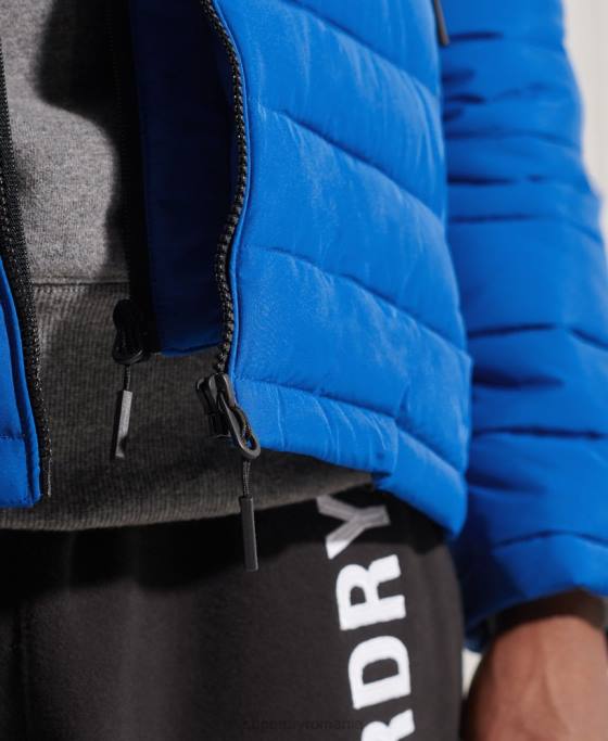 Superdry jachetă fuji cu glugă îmbrăcăminte albastru bărbați JX0Z4704