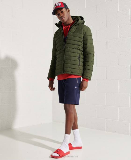 Superdry jachetă fuji cu glugă îmbrăcăminte kaki bărbați JX0Z4657