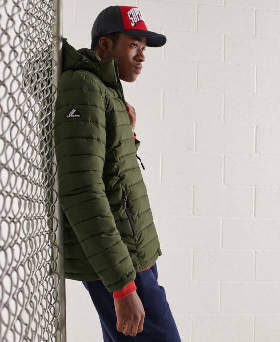 Superdry jachetă fuji cu glugă îmbrăcăminte kaki bărbați JX0Z4657