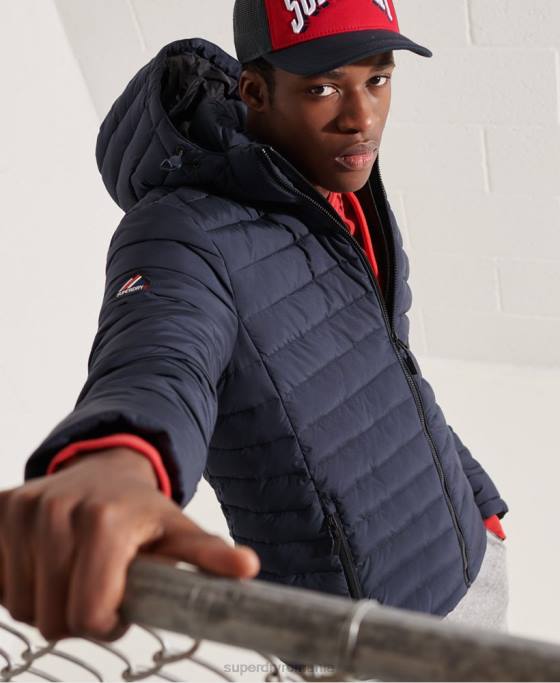 Superdry jachetă fuji cu glugă îmbrăcăminte marina bărbați JX0Z4668