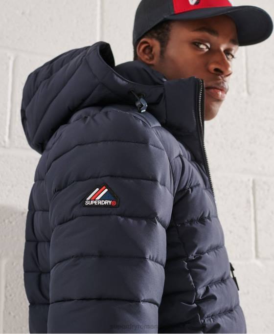 Superdry jachetă fuji cu glugă îmbrăcăminte marina bărbați JX0Z4668