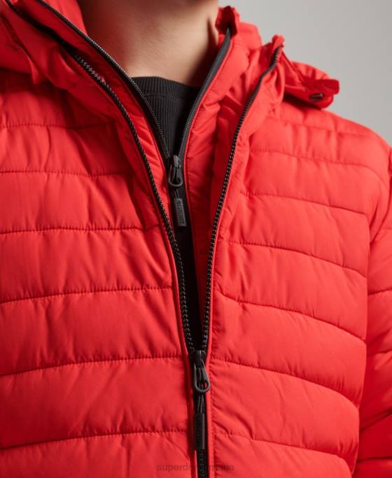 Superdry jachetă fuji cu glugă îmbrăcăminte roșu bărbați JX0Z4730