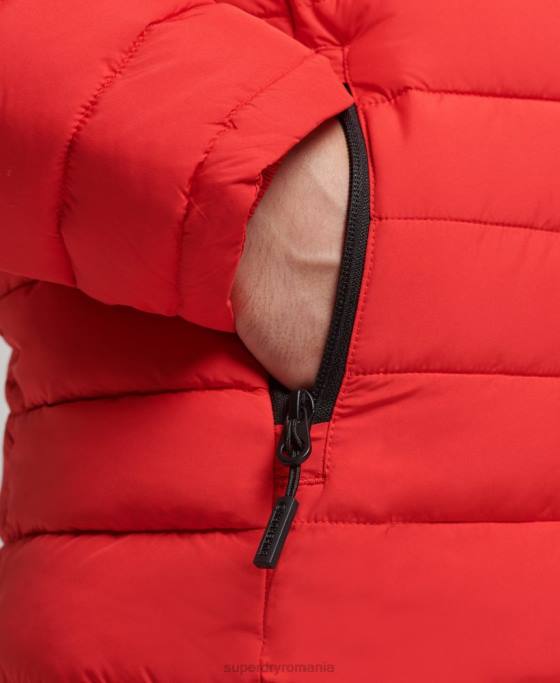 Superdry jachetă fuji cu glugă îmbrăcăminte roșu bărbați JX0Z4730