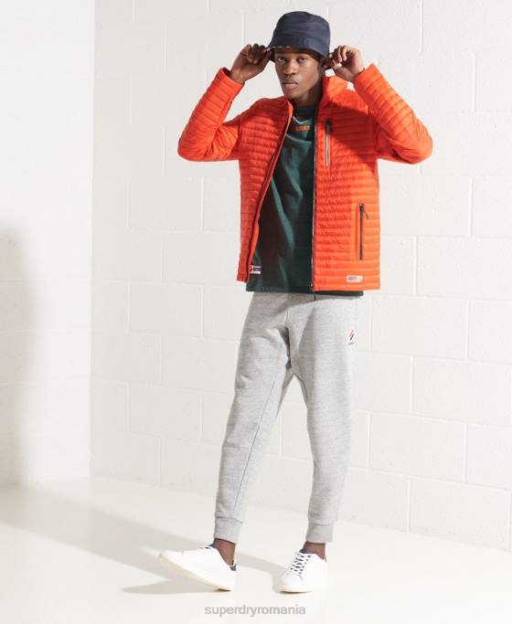 Superdry jachetă fuji fără glugă la pachet îmbrăcăminte portocale bărbați JX0Z1190