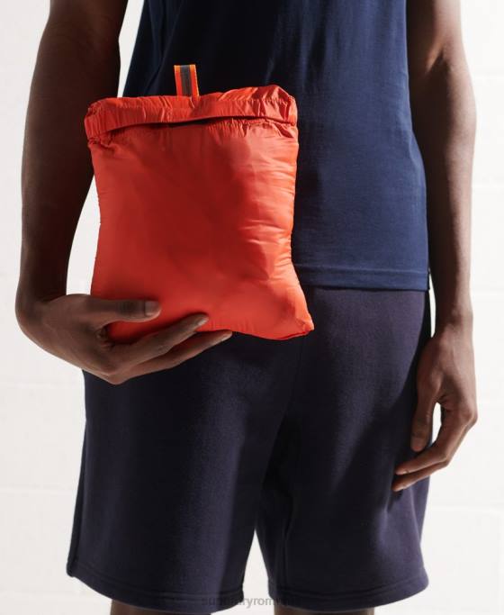 Superdry jachetă fuji fără glugă la pachet îmbrăcăminte portocale bărbați JX0Z1190