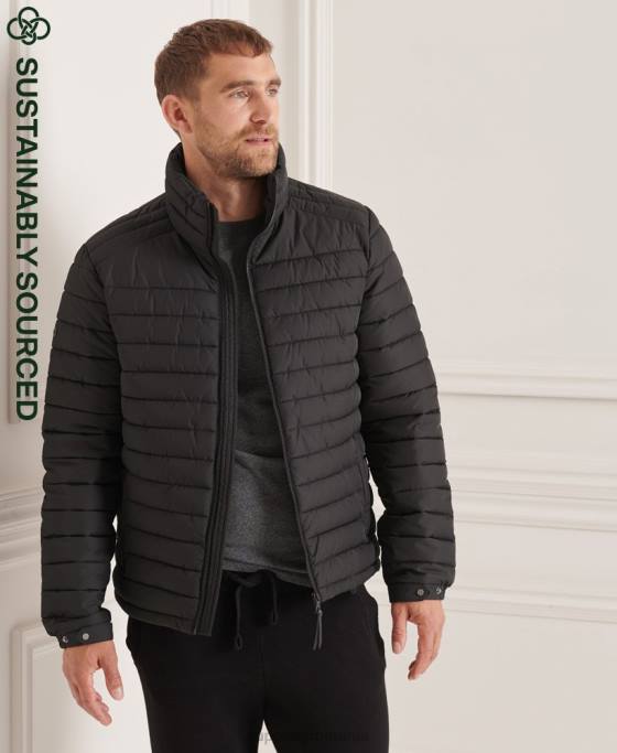 Superdry jachetă fuji fără glugă studios îmbrăcăminte negru bărbați JX0Z4663