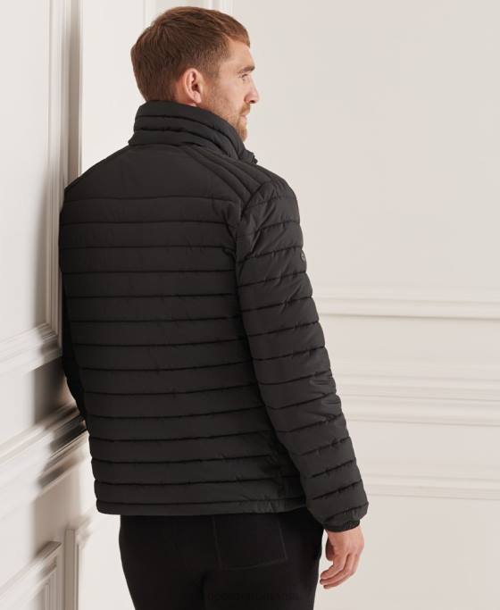 Superdry jachetă fuji fără glugă studios îmbrăcăminte negru bărbați JX0Z4663