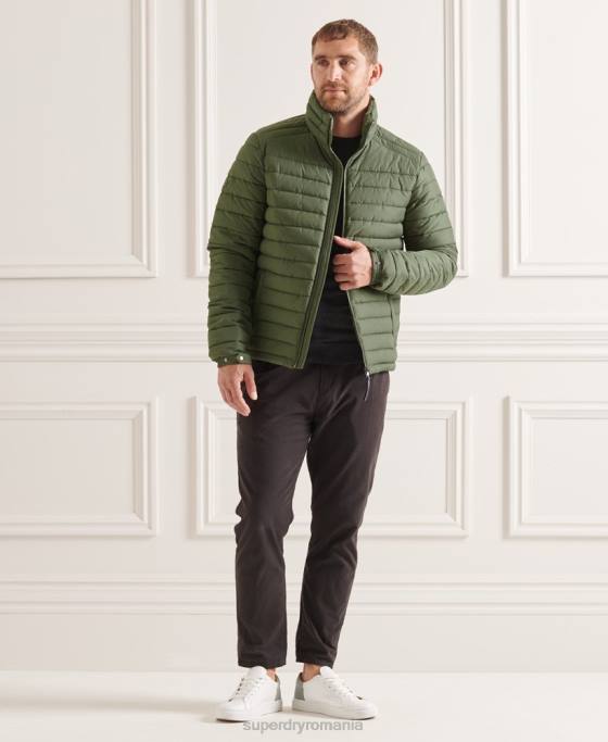Superdry jachetă fuji fără glugă studios îmbrăcăminte verde bărbați JX0Z4678