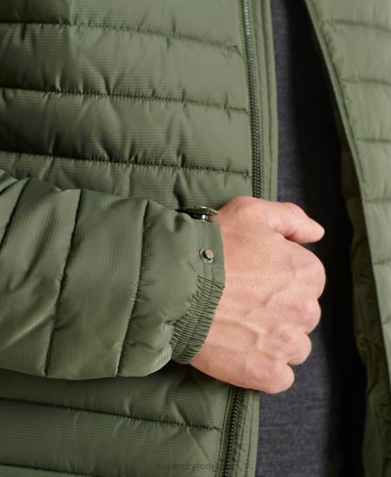 Superdry jachetă fuji fără glugă studios îmbrăcăminte verde bărbați JX0Z4678