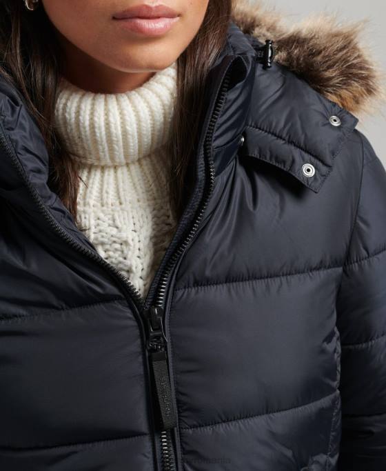 Superdry jachetă fuji luxe cu glugă de munte îmbrăcăminte marina femei JX0Z5559