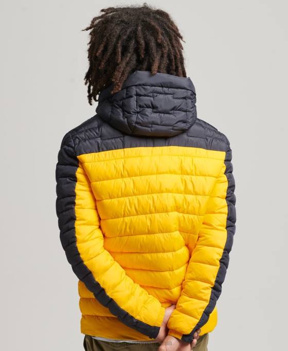 Superdry jachetă fuji matlasată mix radar expedition îmbrăcăminte galben bărbați JX0Z4655