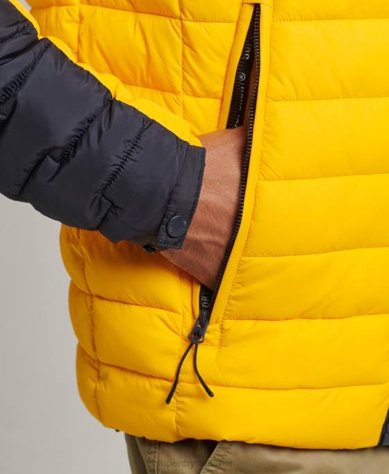 Superdry jachetă fuji matlasată mix radar expedition îmbrăcăminte galben bărbați JX0Z4655