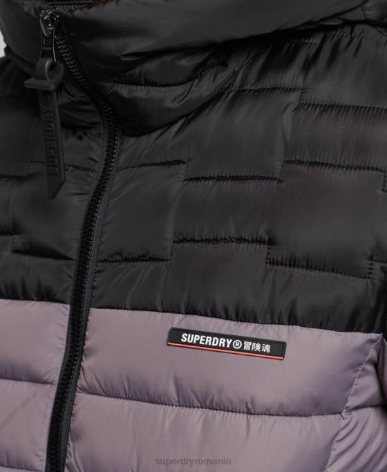 Superdry jachetă fuji matlasată mix radar expedition îmbrăcăminte gri bărbați JX0Z4469