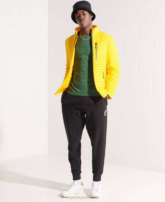 Superdry jachetă fuji pachet micro quilt îmbrăcăminte galben bărbați JX0Z1161