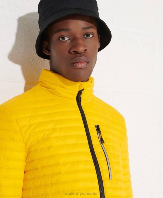 Superdry jachetă fuji pachet micro quilt îmbrăcăminte galben bărbați JX0Z1161