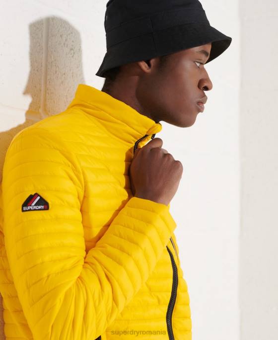 Superdry jachetă fuji pachet micro quilt îmbrăcăminte galben bărbați JX0Z1161