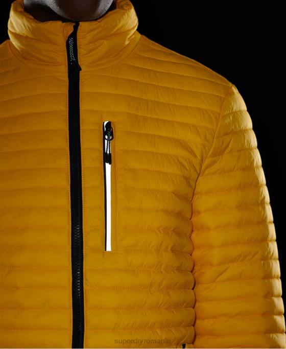 Superdry jachetă fuji pachet micro quilt îmbrăcăminte galben bărbați JX0Z1161