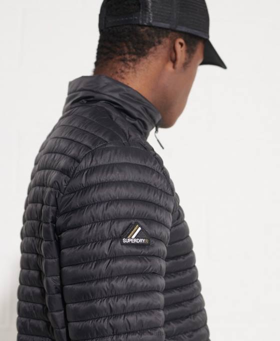 Superdry jachetă fuji pachet micro quilt îmbrăcăminte negru bărbați JX0Z1184