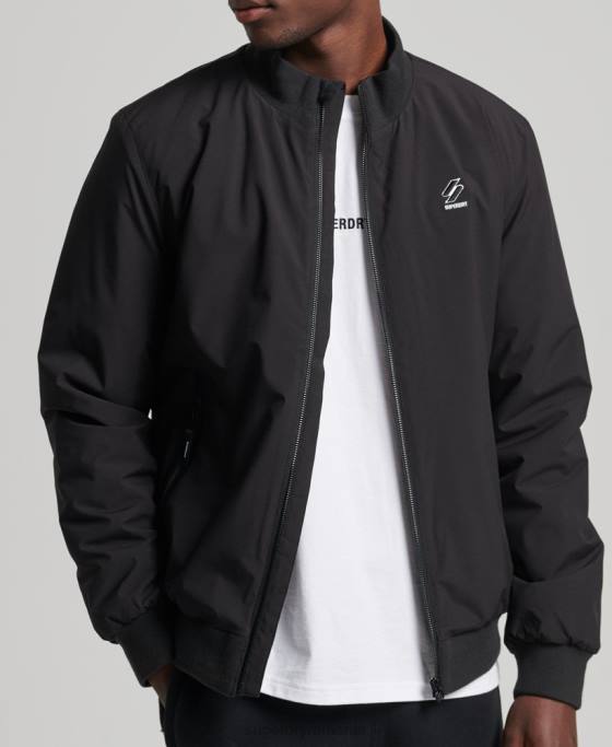 Superdry jachetă harrington code training îmbrăcăminte negru bărbați JX0Z1109