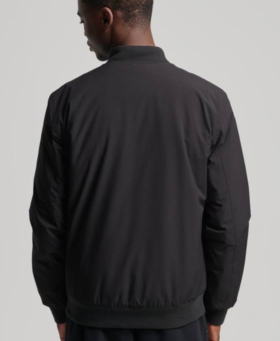 Superdry jachetă harrington code training îmbrăcăminte negru bărbați JX0Z1109